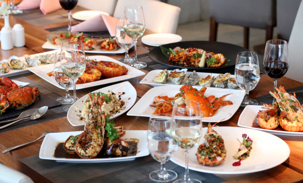 wedding menu from fine dining restaurant ho chi minh city