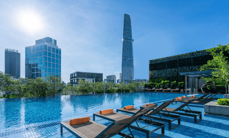 the hotel has a swimming pool 5 star hotels in ho chi minh city