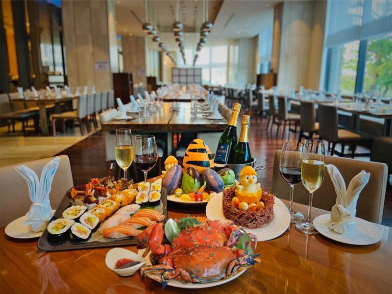 Cafe Breakfast in District 1 hotels with breakfast buffet in Saigon