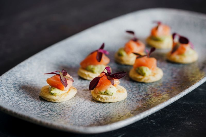 fine dining etiquette Light palate cleanser served between dining courses