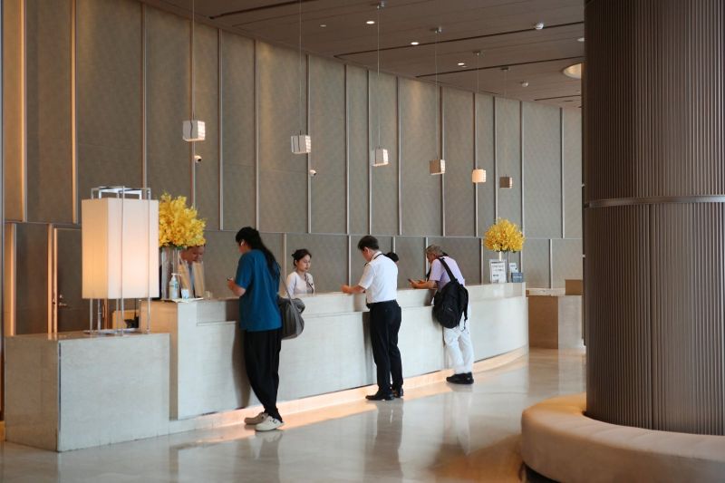 Sảnh đón tiếp sang trọng tại Hotel Nikko Saigon nhà hàng tiếp khách quận 1