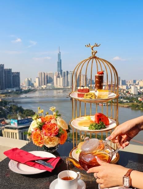 trà chiều sài gòn sang chảnh 